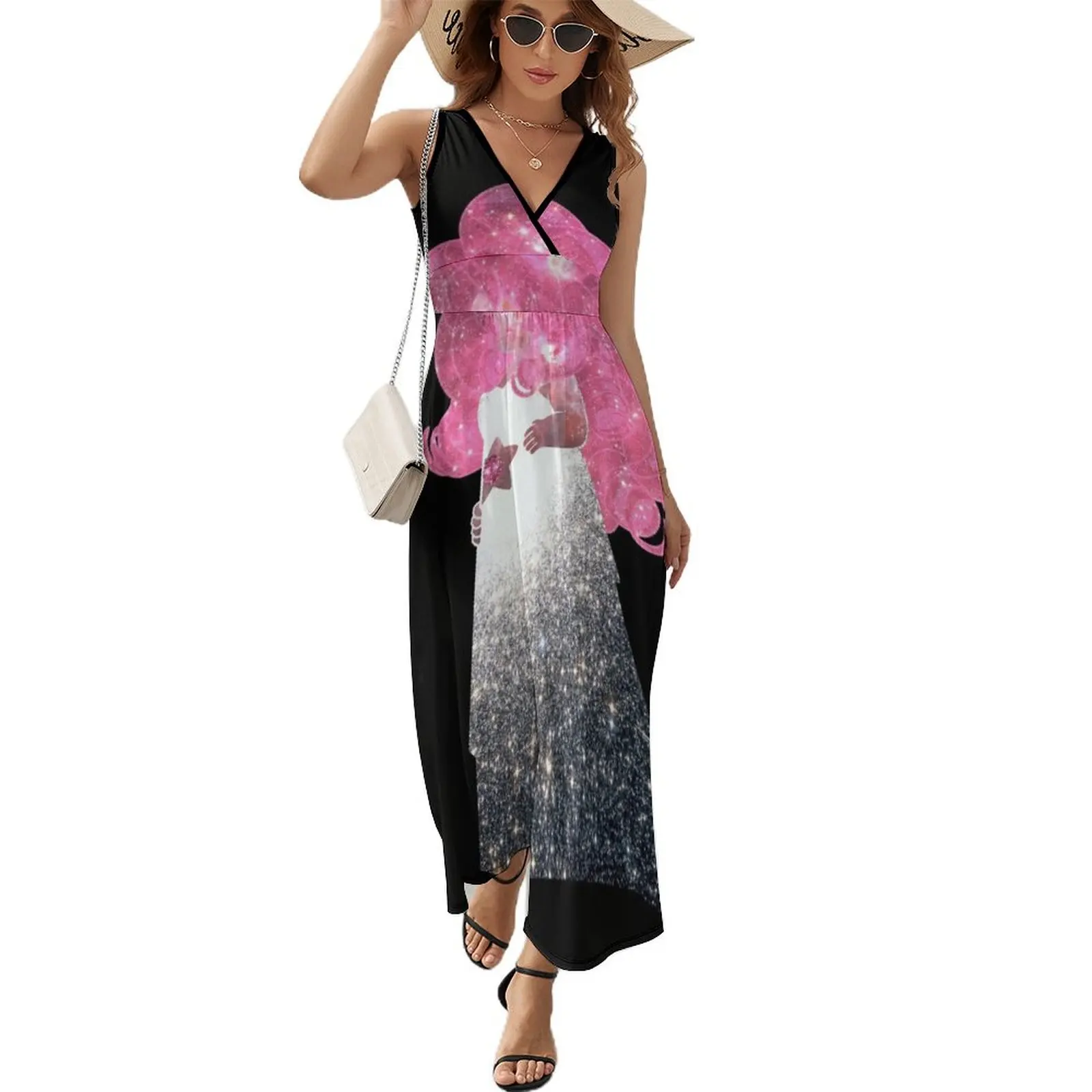 Rose Quartz Sleeveless Dress prom dresses dress elegant guest wedding dress
