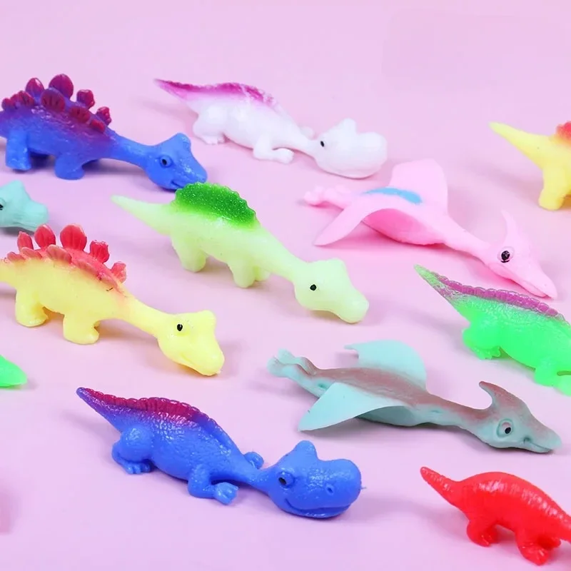 Dinosauro Catapulta Dito Freccette Parodia Stretch Dinos Giocattolo Squishy Scherzi Divertenti Roba Fresca Sensoriale Per Bambini Giocattoli Antistress Agitarsi Giocattoli