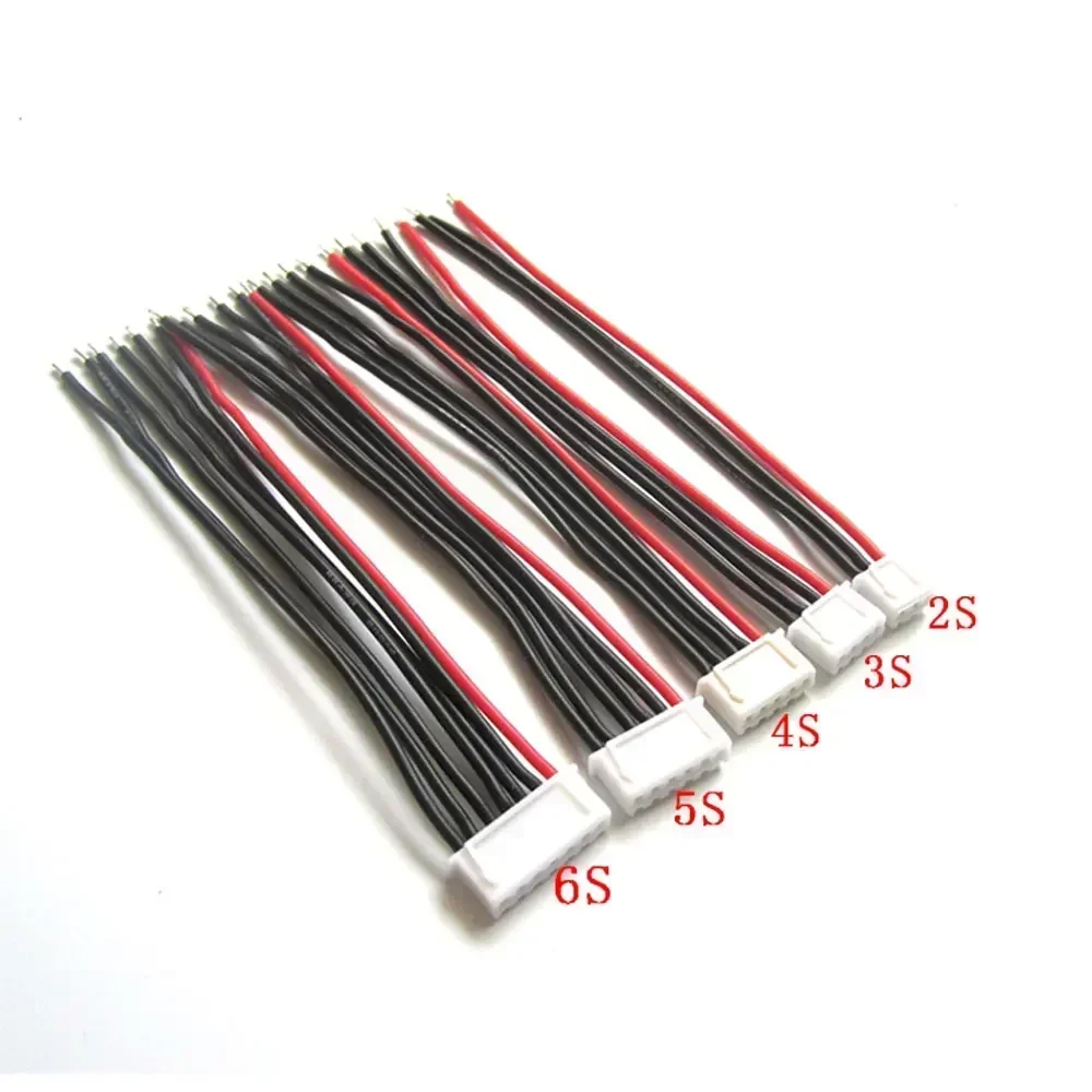 10 개/몫 슈퍼 소프트 100mm 플러그 와이어 2S 3S 4S 5S 6S Lipo 배터리 밸런스 충전기 케이블 IMAX B6 커넥터 플러그 와이어 도매