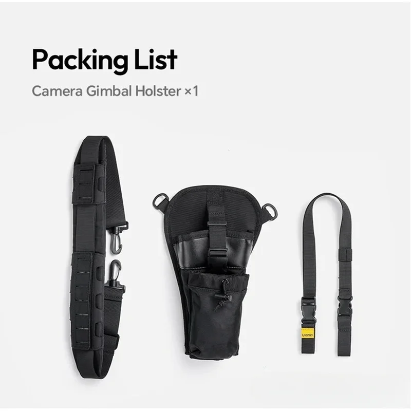NEW CB01 Quick Draw Gimbal Shoulder Holster Bag 356g Modular Sling with MOLLE for DJI RS4/RS3/RS2 Stabilizer Neck Strap