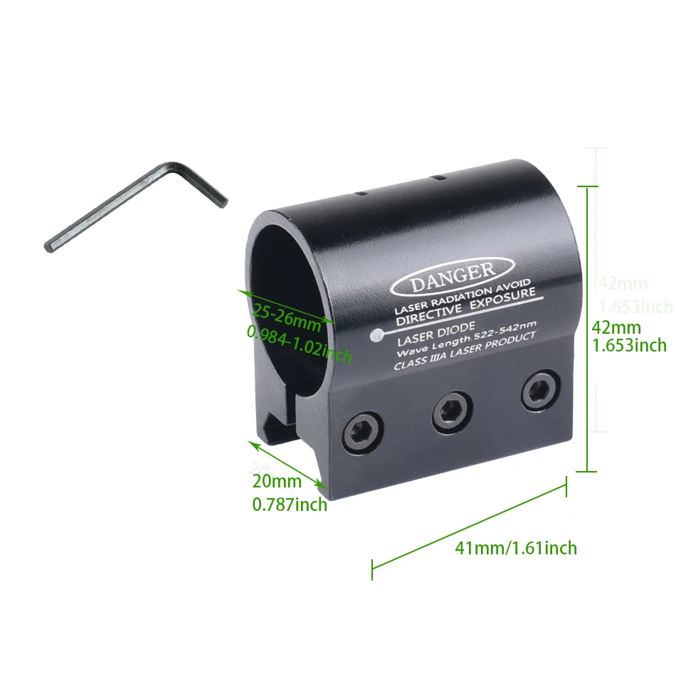 Clip Laser pour lunette de visée à boucle 25.4mm/30mm, pince universelle multifonctionnelle, accessoires tactiques de chasse, Clip de montage 11mm 20mm