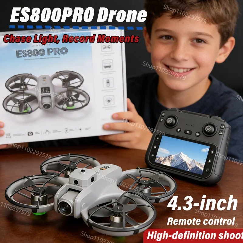 

2026 ES800Pro Drone 4.3-inch Large Screen Remote Control GPS RC 4K Professional Dual Camera Brushless Quadcopter Drone Avion Toy