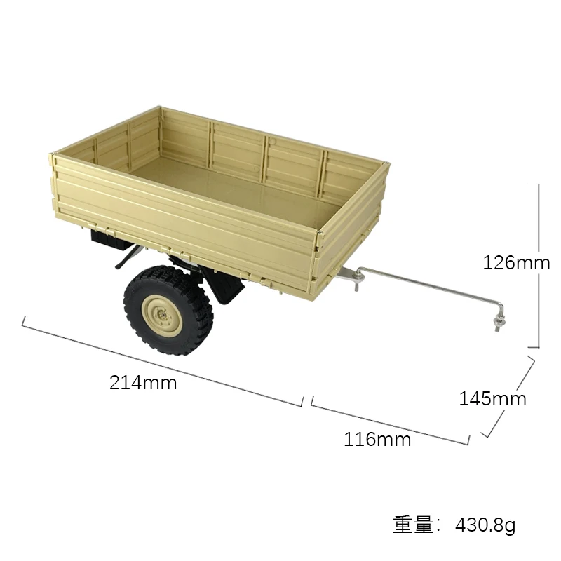 LDRC LD-P06 LD P06 Unimog RC Car Trailer Cargo Carrier 1/12 RC Truck Car Spare Parts Accessories