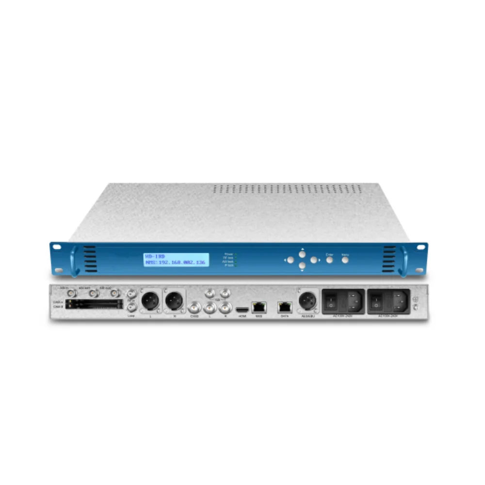 Satellite Receiver DVB-S2 Decoder Multiple Protocol HTTP HLS SRT Switchable to HD MI SDI output with Mpeg IRD Decoder