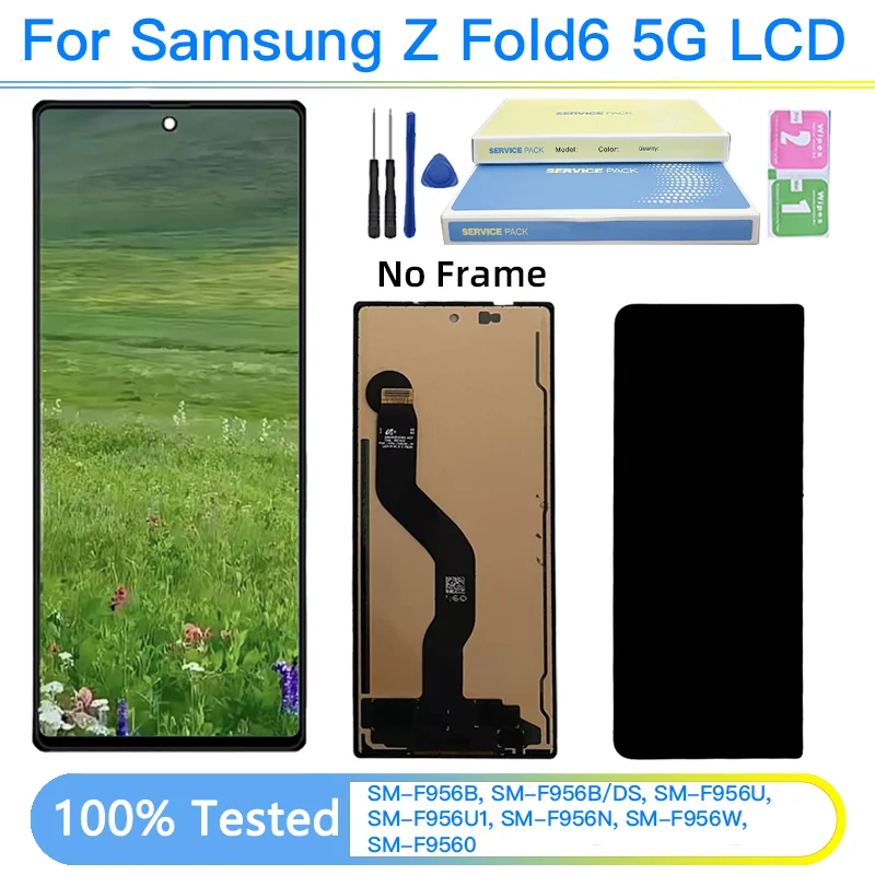 TFT Screen For Samsung Z Fold 6 F956B F956U F9560 LCD Display Touch Screen Digitizer For Samsung Z Fold6 LCD Replacement