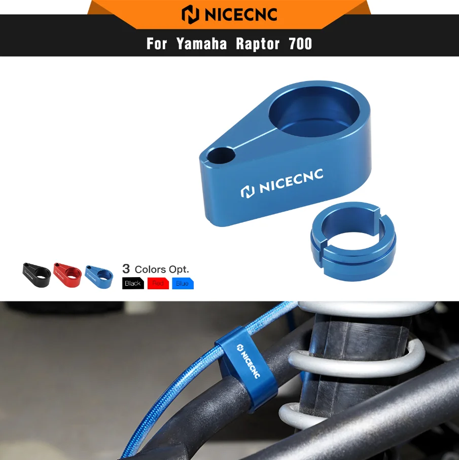 NICECNC For Yamaha Raptor 700 ATV Brake Line Clamp Raptor 700R YFZ450 YFZ450R Banshee 350 For Honda TRX 400XX 700XX 450ER 450R