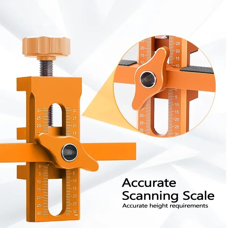 أداة تحديد موضع تركيب باب الخزانة، مع دعم حافة سريع قابل للإزالة، أداة تحديد موضع باب الخزانة قابلة للتعديل