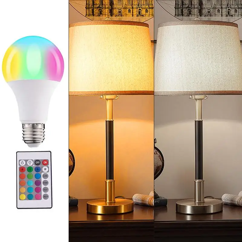 

Color Changing Bulb Dimmable LED Bulbs 5W Color Changing LED Bulb Smart RGB Dimmable Light Bulbs With Remote Control For Bar