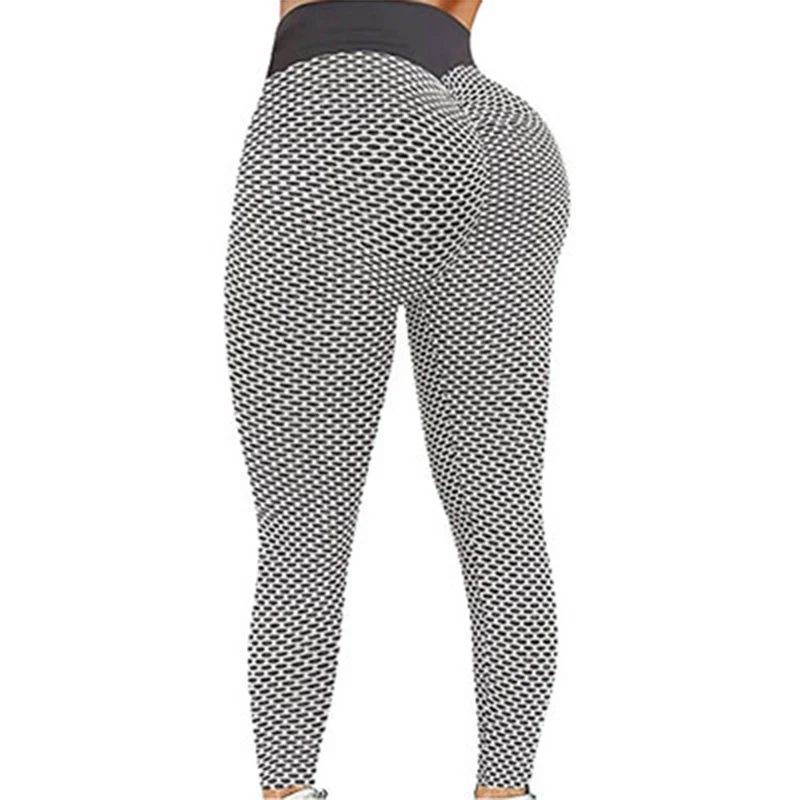 

Sexy Peach Lift Leggings Women Push Up High Waist Butt Crack Leggins Anti Cellulite Ruched Honeycomb Yoga Pants Tights Running