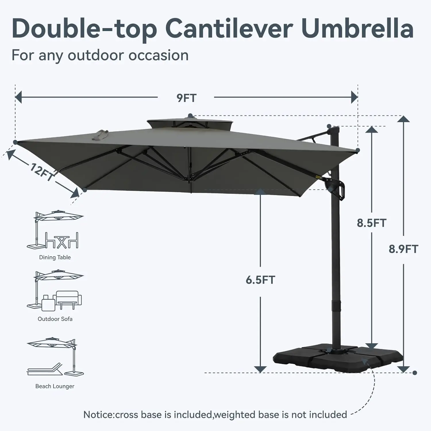 Thumbnail 2 - #21 Best Cantilever Garden Umbrellas to Buy In 2026