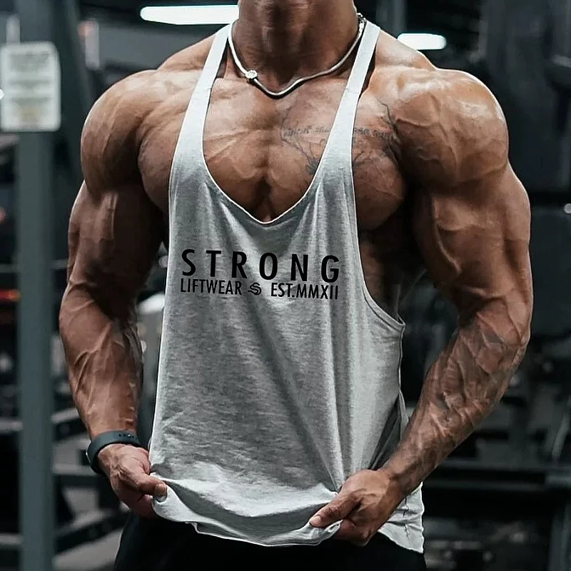 

Men's Summer Bodybuilding Tank Top - Sleeveless Gym Fitness Clothing, Plus Size Vest