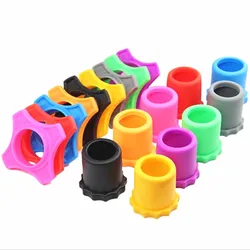 Shakeproof Anti-Rolling Ring Wireless Handheld Microphone Mic Protection Silicone Bottom Rod Sleeve Holder Set for KTV Device