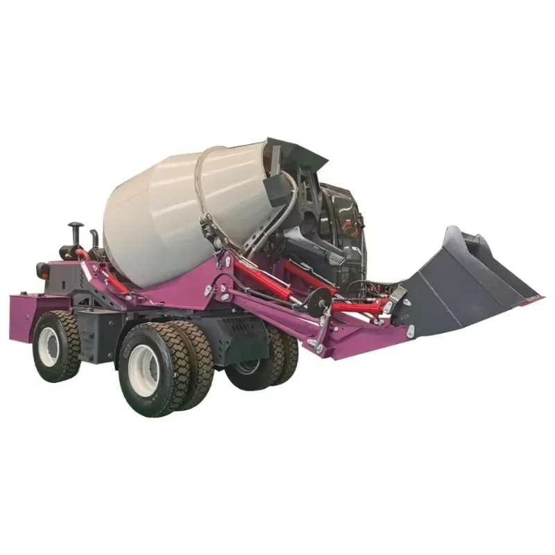 Diesel Engine Tricycle Truck 1m3 Mobile Small Mini Concrete Mixer Heavy Duty Concrete Mixer Tricycle