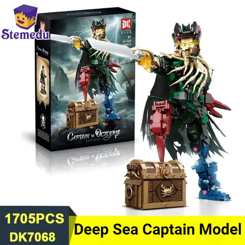 

DK7068 Deep Sea Captain 1705pcs Famous Movie Series Models DIY Small-Piece Building Blocks Brick MOC Technical Assembly Toys