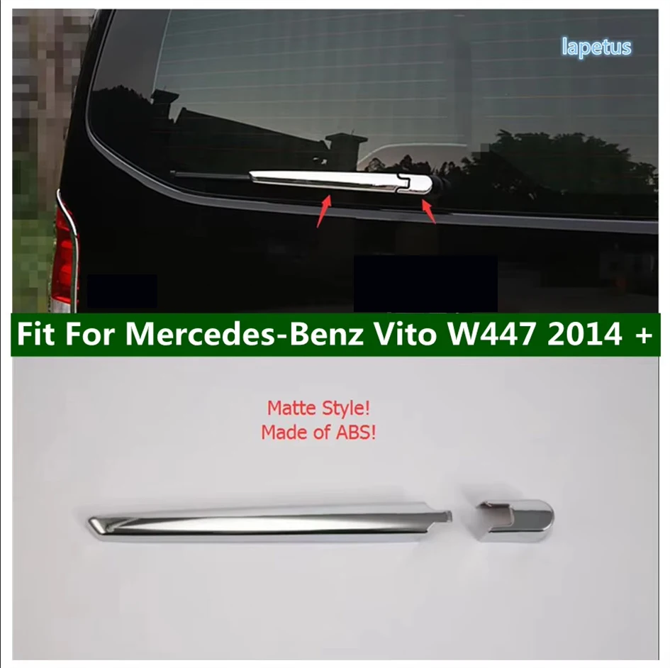 

Rear Windshield Window Windscreen Rain Wiper Cover Trim For Mercedes-Benz Vito W447 2014 - 2021 ABS Chrome Car Accessories