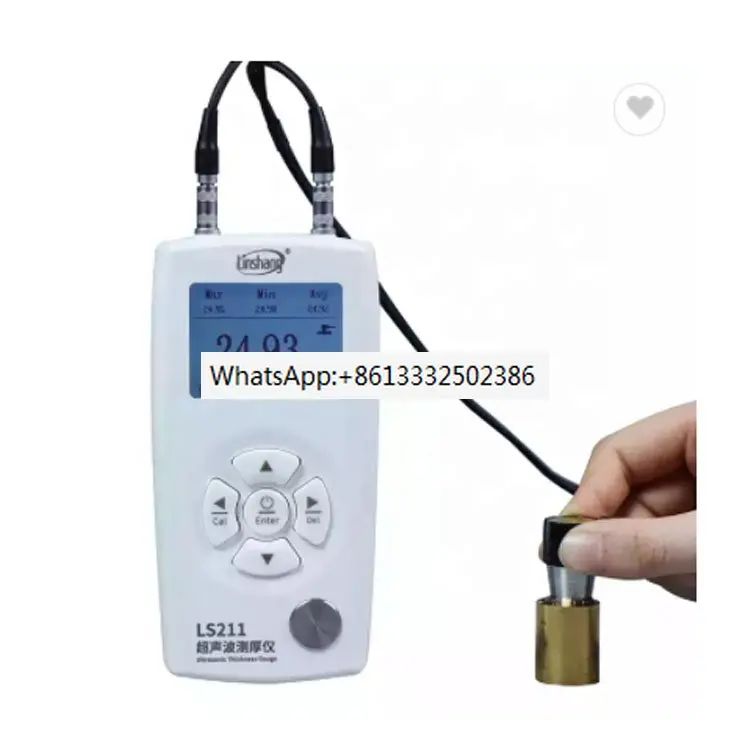 

LS211 0.001mm Ultrasonic Thickness Gauge Ultrasound UT Gauge for Metal Plastic Glass Ceramics