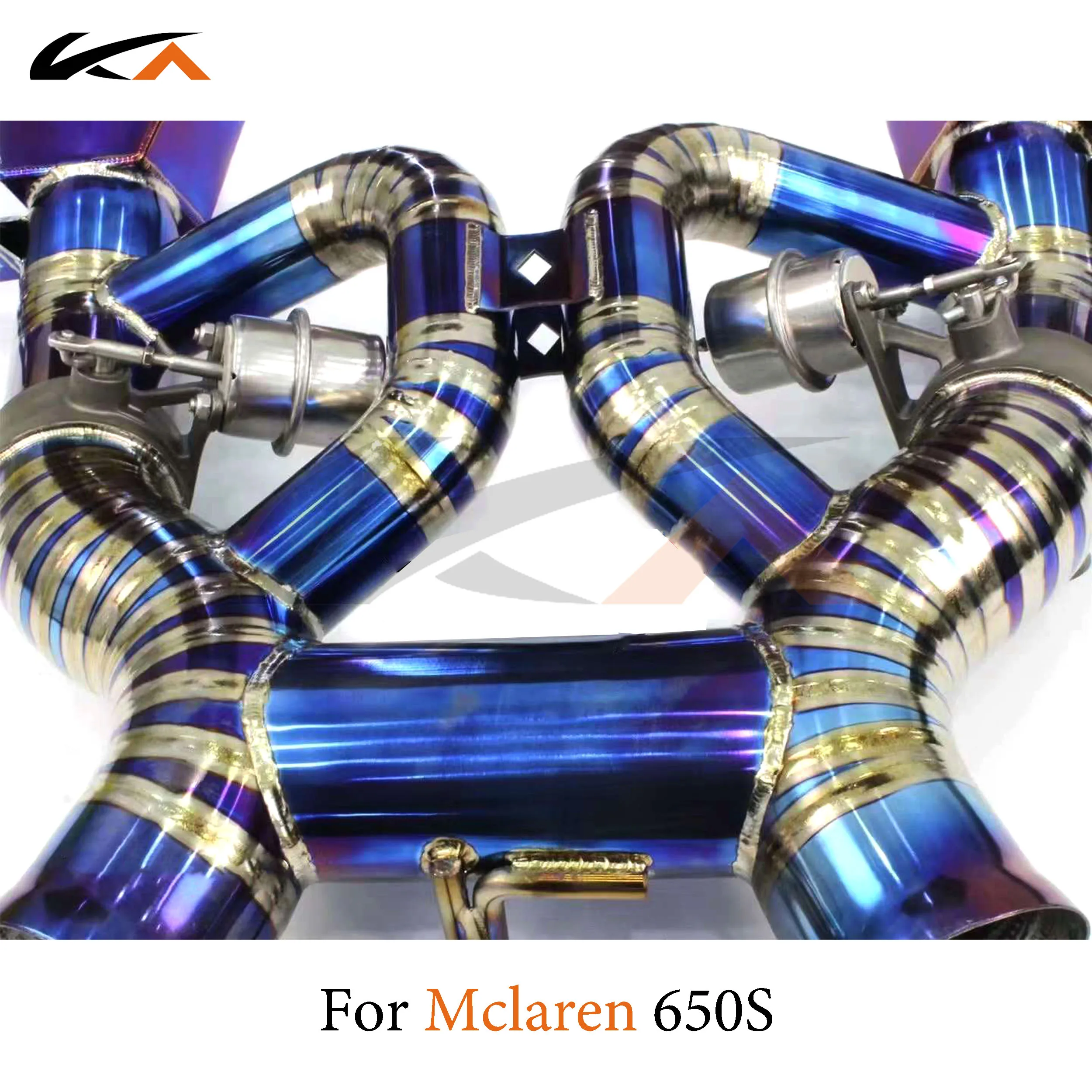 KA Tuning exhaust system titanium alloy catback for McLaren 650S performance auto parts straight pipe valve tips sport sounds