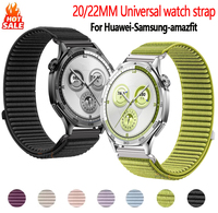 20mm 22mm watch Strap For Huawei watch GT/5/4/3 pro 2 Band sport nylon loop Bracelet Samsung Galaxy Watch 7/FE/5/pro/6/4/Classic