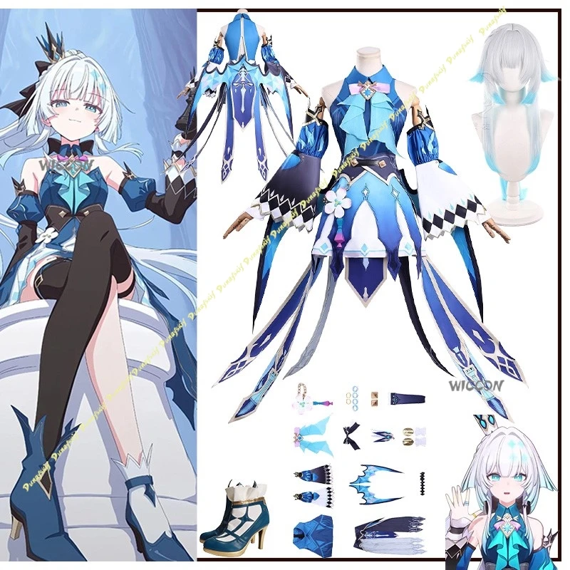 

Cosplay Costumes Girls Game Honkai：Star Rail Cerydra Suit Wig Dress Women Cos Skirt Shoe Party Carnival Set Christmas Halloween