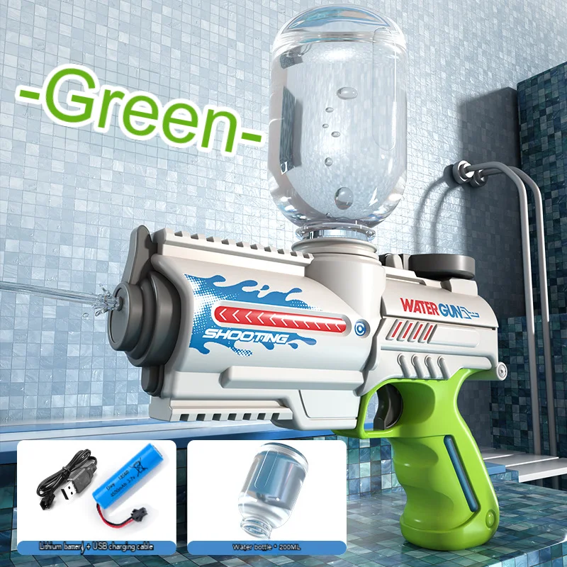 Summer shooting electric water gun, fully automatic water gun ,shooting toy, beach outdoor fun toys for boy and girl