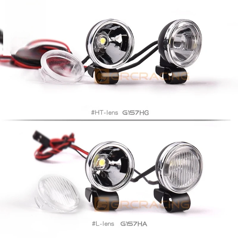 Foco redondo Retro de 18mm simulado, reflector todoterreno para coche trepador de control remoto 1/10 Traxxas TRX4 Defender AXIAL SCX10