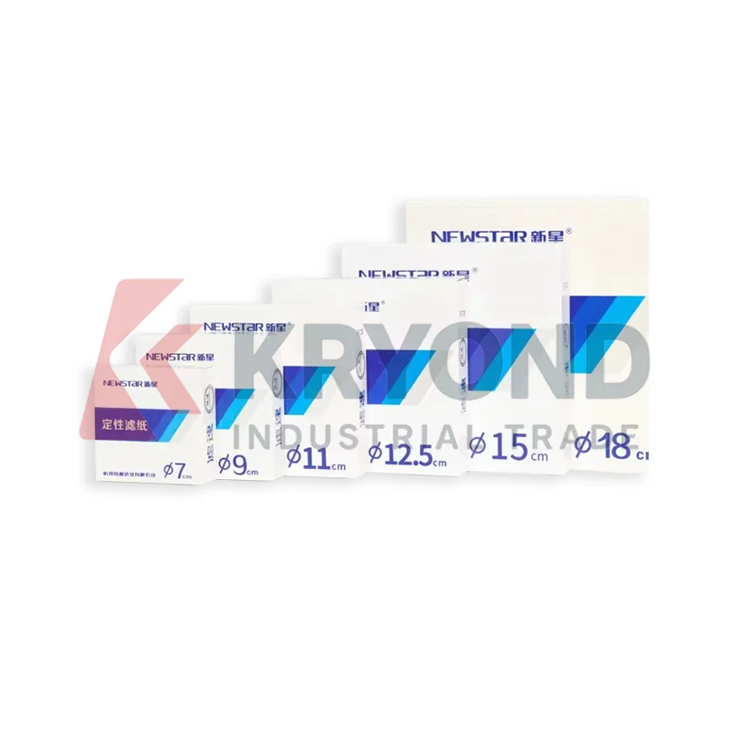 Qualitative Filter Paper Circular Fast Speed 7cm 9cm 11cm 12.5cm 15cm 100pcs Research Use Application Series Pack Sampling Set