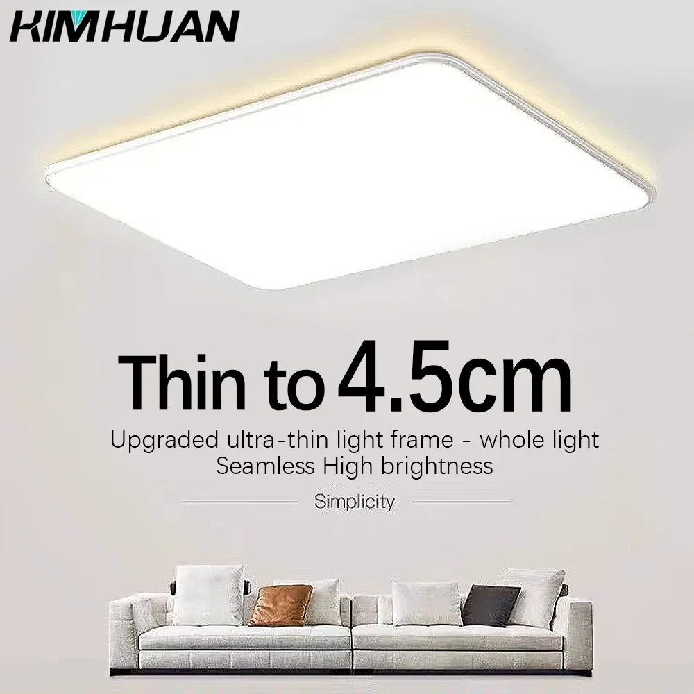 

Modern Rectangular Led Ceiling Lamp Living Room Dimmable Chandelier Lighting Home Deco Bedroom Ceiling Lights Fixtures Luminaria