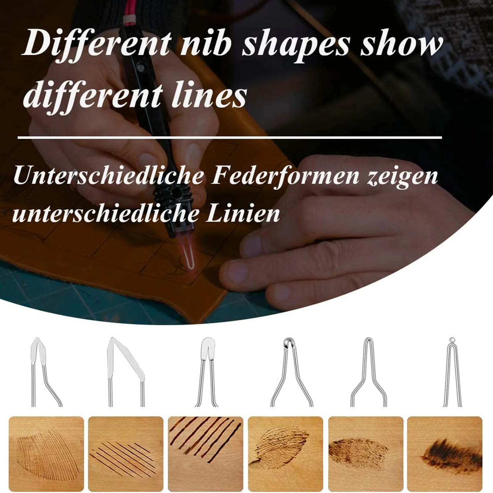 

23Pcs Pyrographic Tip Set Reliable Pyrography Wire Tips Replacement Burning Tips for Woodcraft Repair Pyrography Replacement