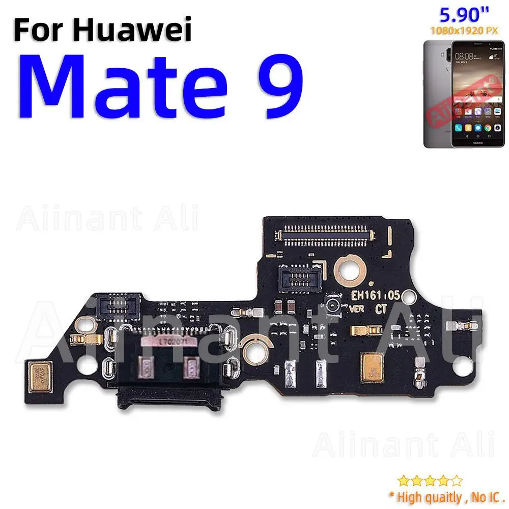 AiinAnt Dock USB Charger Mic Board Connector Charging Port Flex Cable For Huawei Mate 9 10 20 Lite Pro Phone Spare Parts