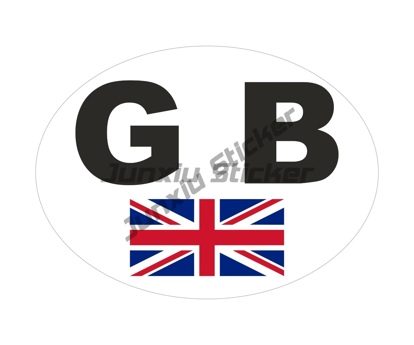 

GB CAR STICKERS - UK OVAL SELF ADHESIVE VINYL STICKERS FOR CAR, VAN, LORRY