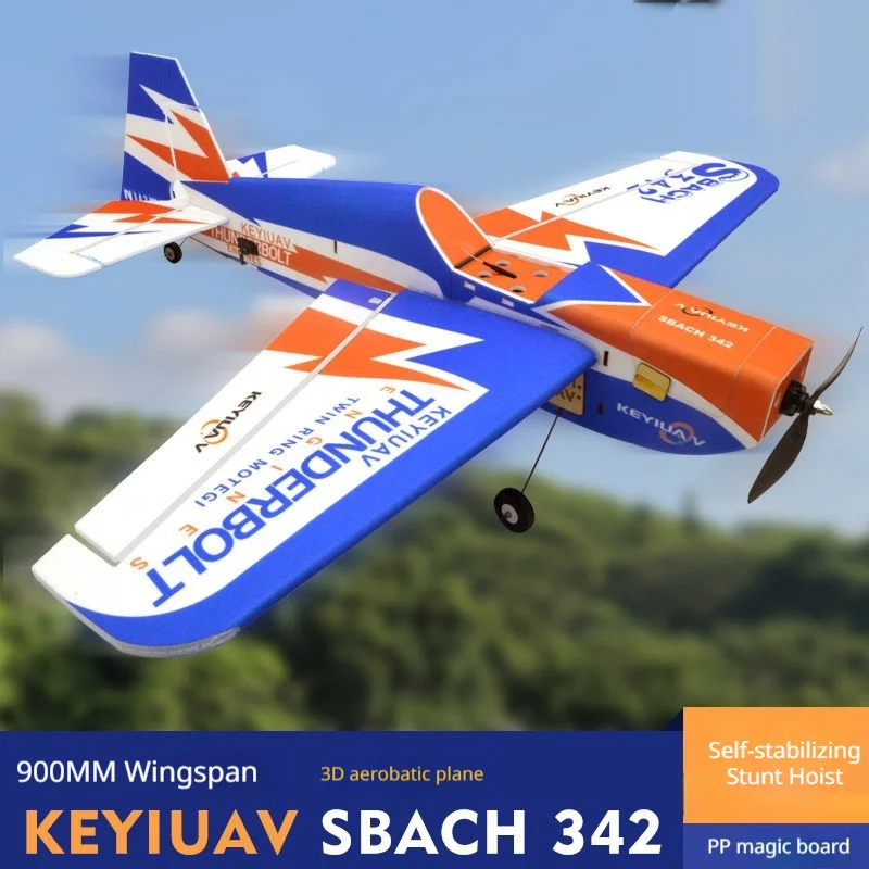 KEYIUAV Sbach 342 Rc Airplane 900Mm Wingspan Pp Magic Board 3D Stunt Fixed Wing Aerobatic Aircraft For Adult Flying Enthusiasts