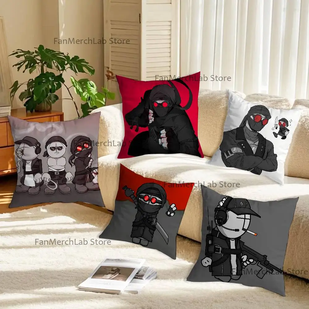 

Anime H-Hank S-SharkrobotS Pillowcase Pillowslip Cushion Plush Boys Girls Cartoon Anime Kawaii Decoration Kids Birthday Gifts