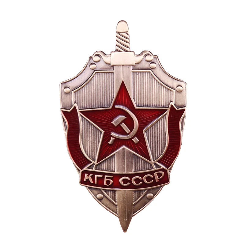 USSR RUSSIAN SOVIET HONOR KGB CCCP METAL SWORD SHIELD MEDAL ORDER MILITARY BADGE Car Helmet Metal Sticker Emblem Decals