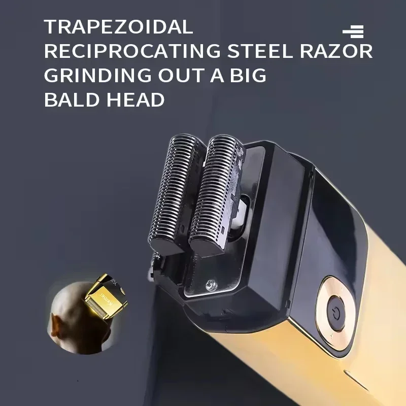 Kemei Haarschneidemaschine KM-1949 Ganzmetall-elektrischer Haarschneider KM-2028 Wiederaufladbarer Herrenrasierer Professioneller Akku-Trimmer