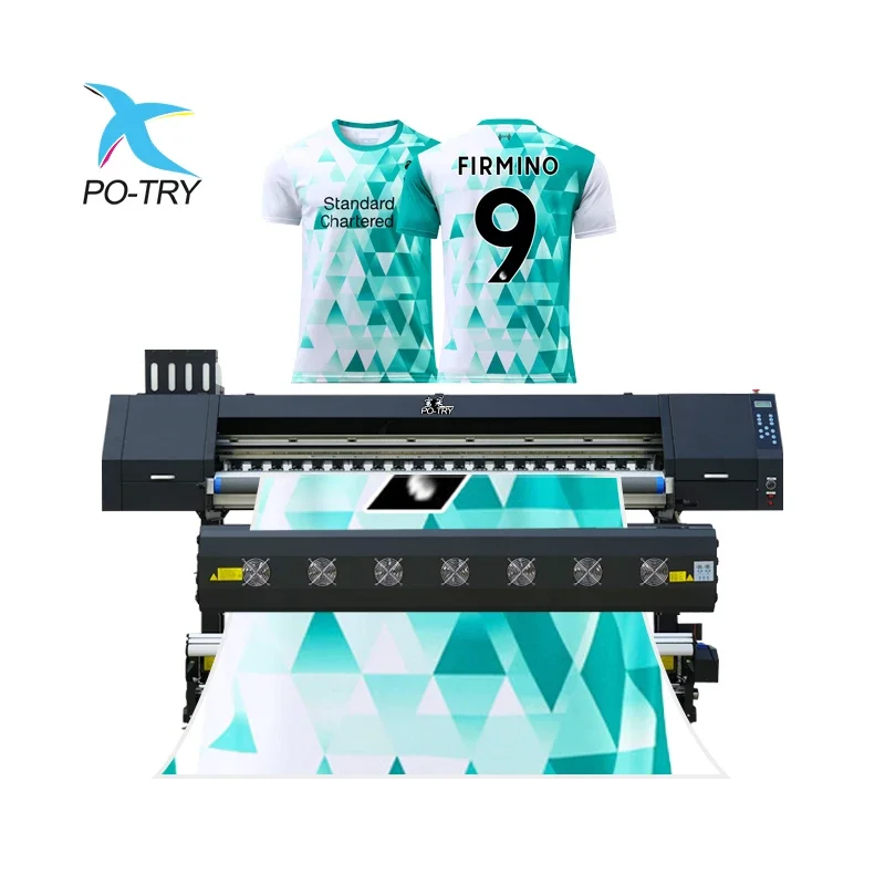 PO-TRY High Quality 2 3 4 I3200 Printheads Large Format Sublimation Heat Transfer Printer