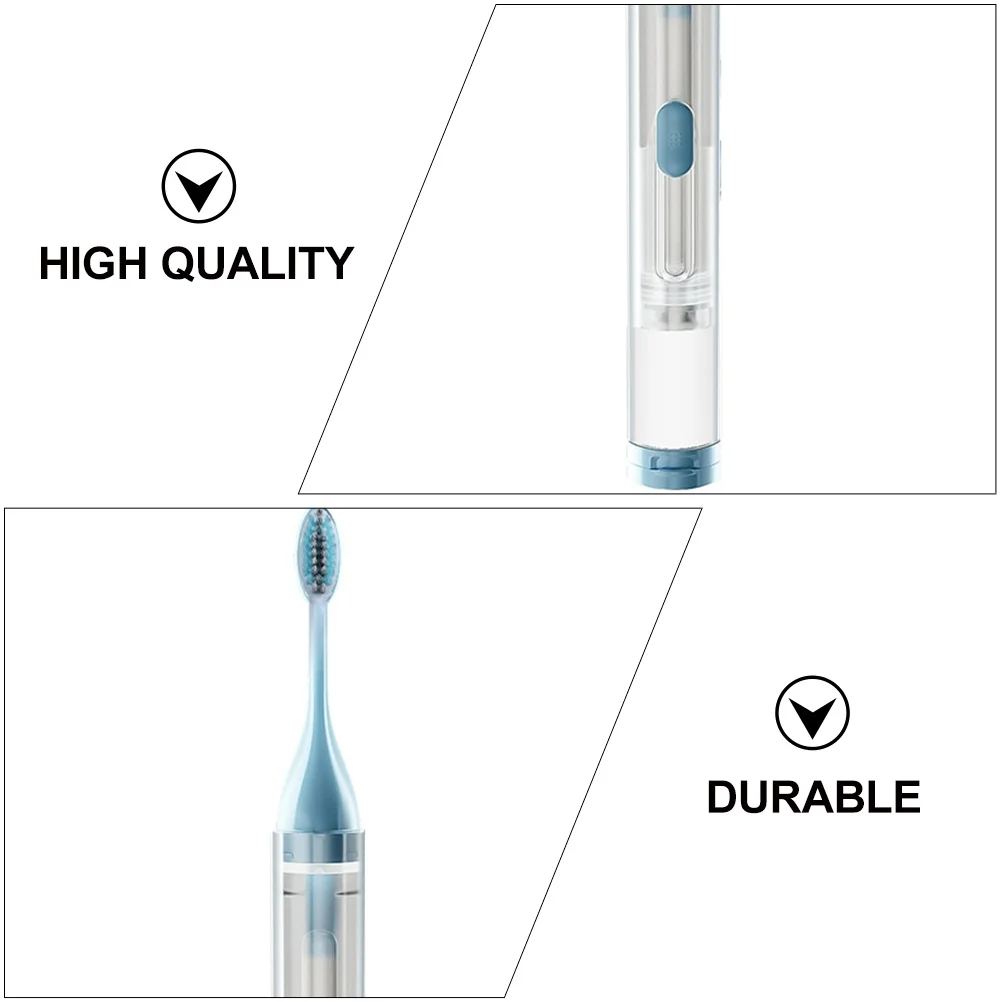 

1pc Portable Toothbrush Case Travel Tooth Cleaning Tool Durable Pp Leak-Proof Compact Lightweight Mouth Wash Set Sky-Blue