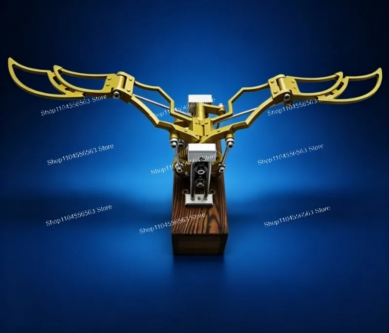 Creative Desktop Flapping Wings Mechanical Ornament Metal Art Model for Office Executive High-End Gift