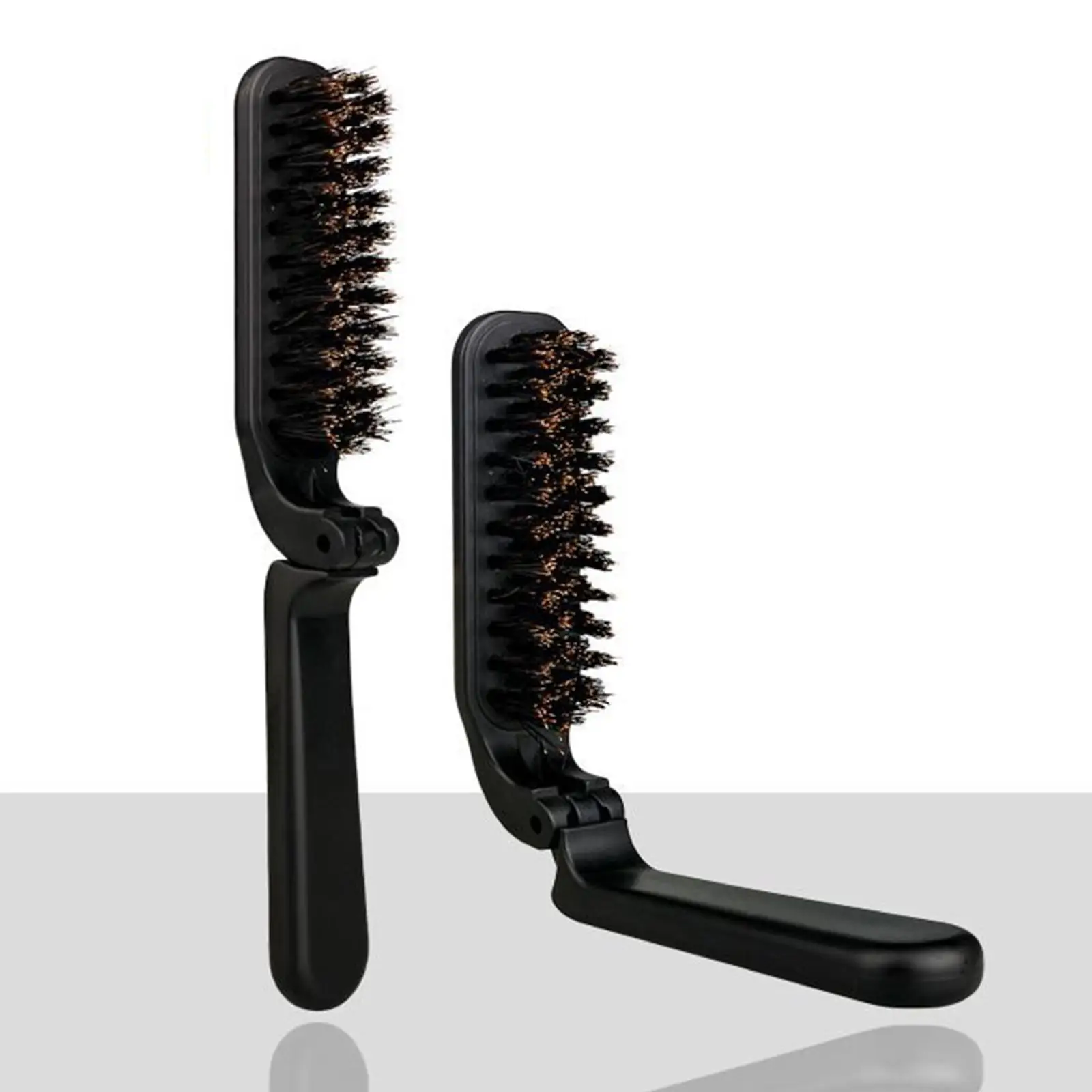 4x Pocket Beard Grooming Brushes Folding , with And Balm to Soften Beard ,Suitable for All Types of Beard Or