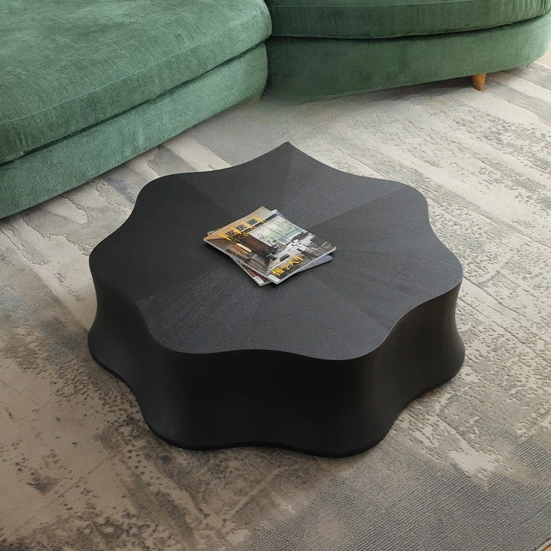 

Cloud coffee table Italian minimalist solid wood mid-ancient style high-end designer Italian minimalist petal coffee table