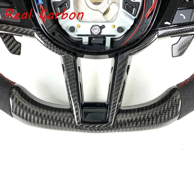 For BMW M3/M4/M340i G42/G80/G81/G82 Customized Carbon Fiber Steering Wheel (With Shift Paddles, Interior Accessory)