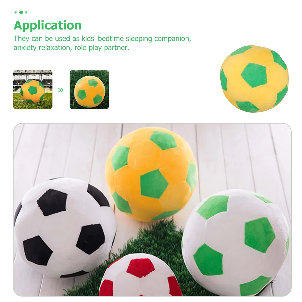 Football Plush Toy Educational Plaything Luxury Pp Cotton Stuffed Soccer Children