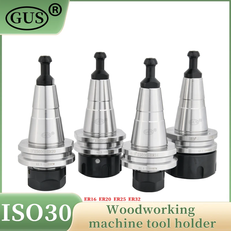 GUS ISO30 ER32 ER25 ER20 ER16 SK10 SK16 collet chuck Tool Holder Woodworking Lathe Engraving CNC Machining Center Spindle Tools