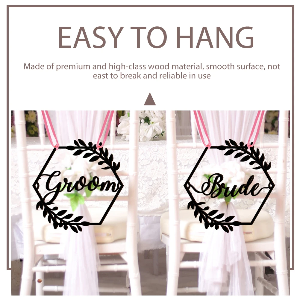 

Wedding Chair Decoration for Bride and Groom Signs Welcome Chairs Neon Seat Decorations Ceremony