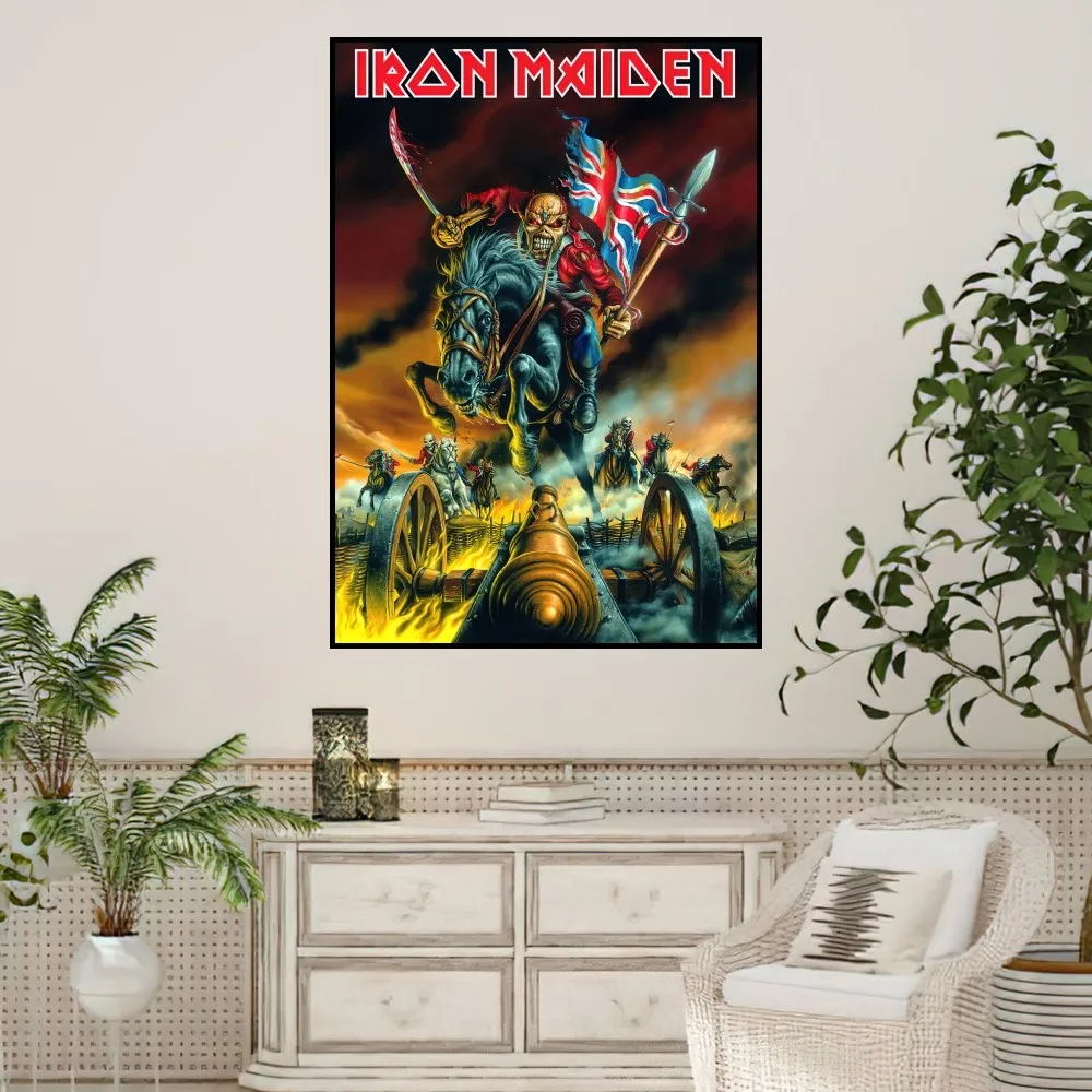 Band I-Iron M-Maiden Poster Prints Wall Sticker Painting Bedroom Living Room Decoration Office Home Self Adhesive