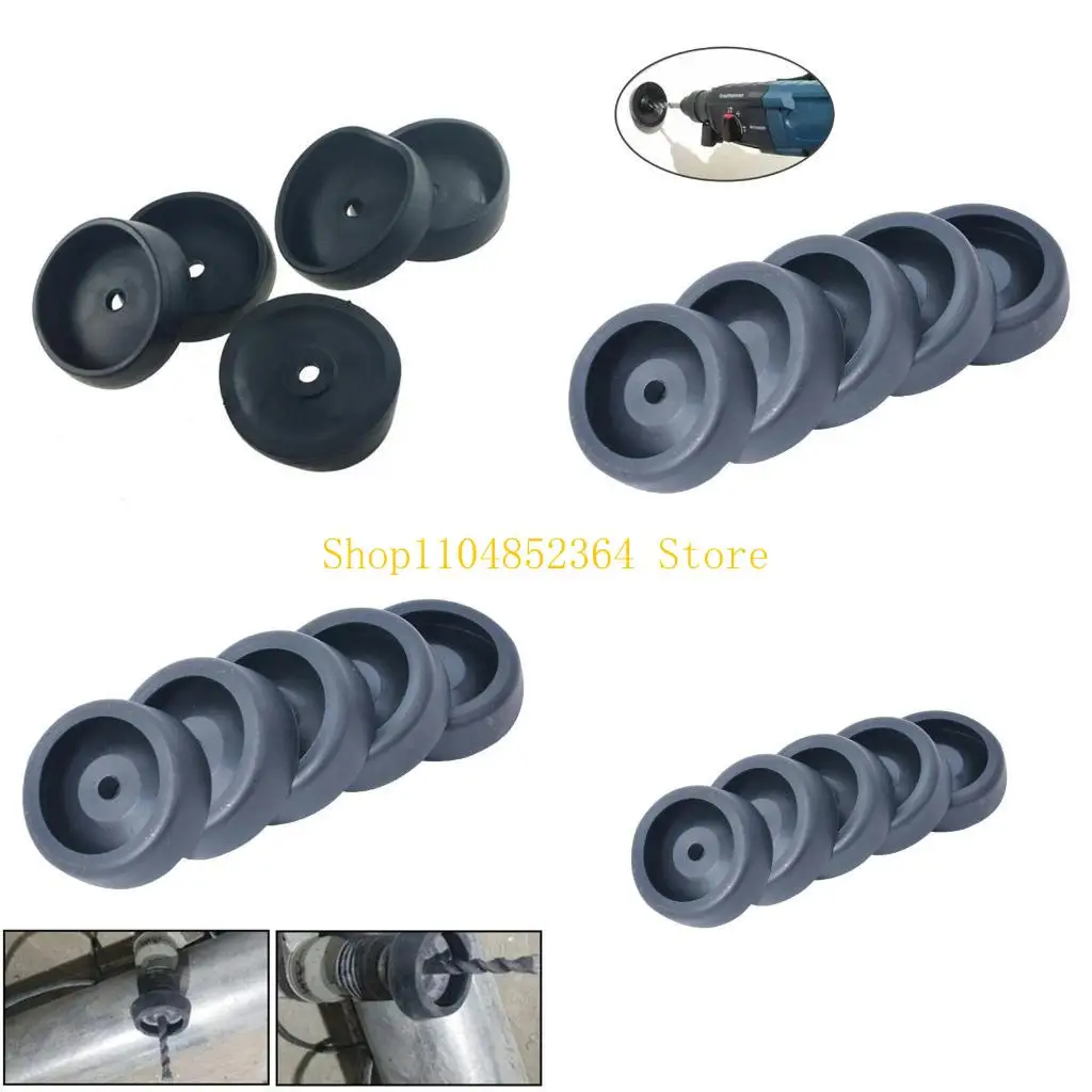 

652F 5 Pcs Dustproof Cover Drill Dust Collector Electric Hammer for Electric Hammer Drill Bowl Dust Collection Adapter