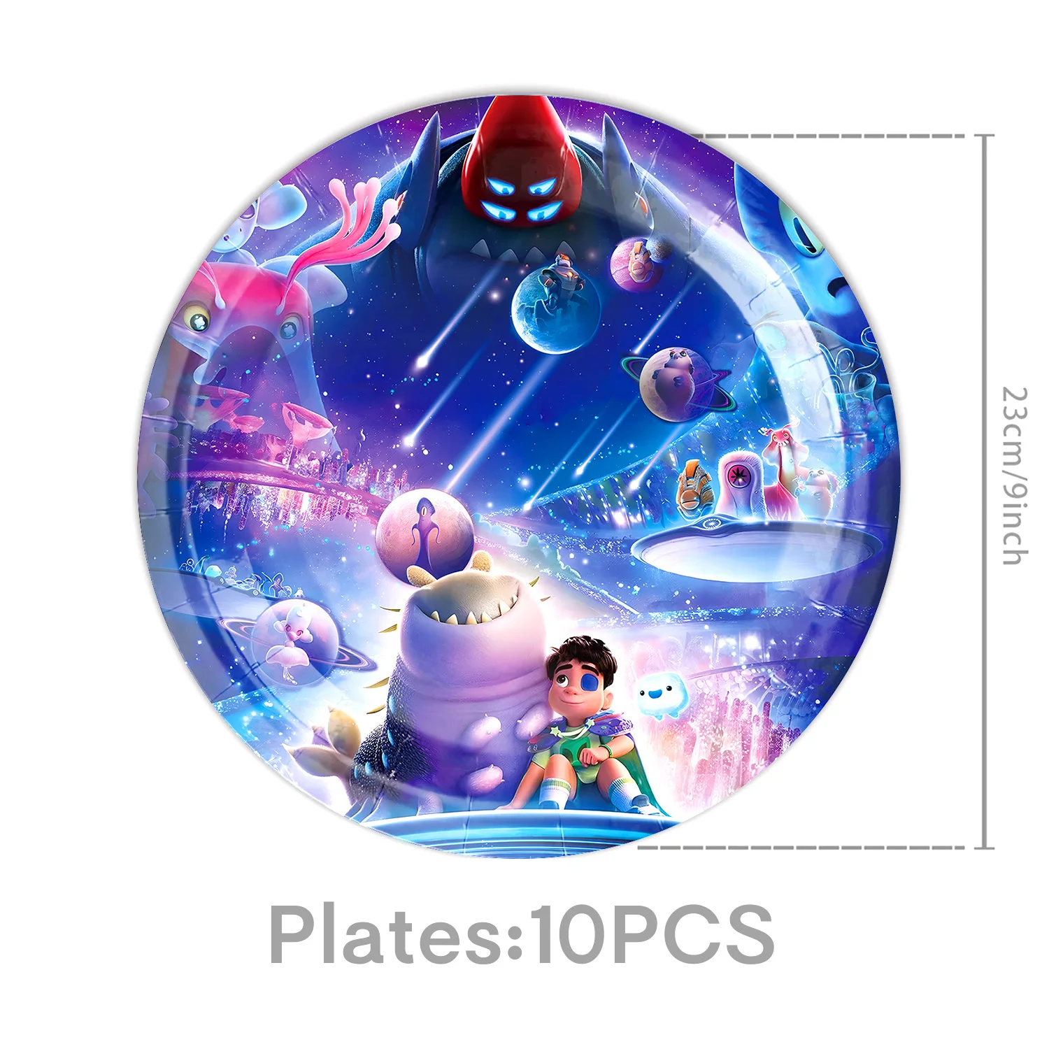 مجموعة أدوات المائدة لتزيين حفلات أعياد الميلاد من كارتون إيليو، لافتة لوحة كوب بالون للأطفال والأولاد، لوازم استحمام الطفل #3