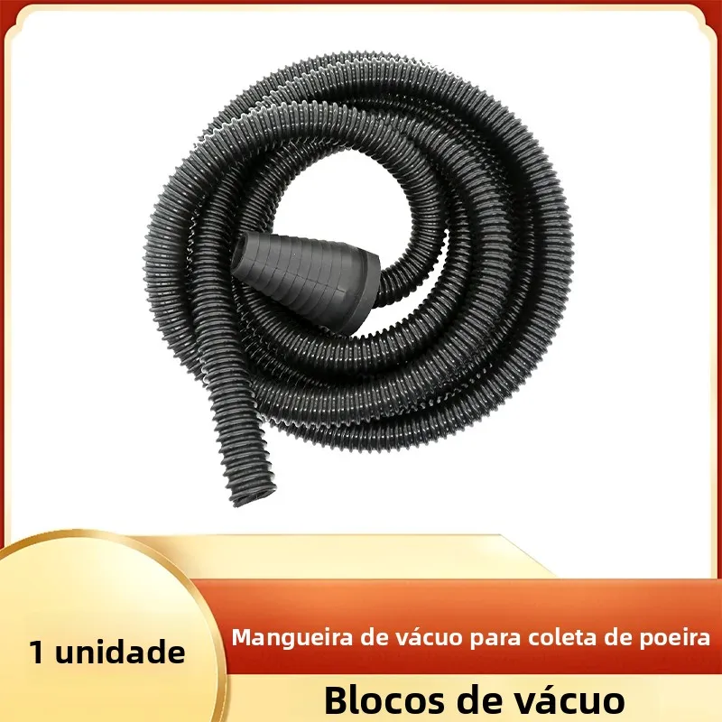 Mangueira e acessórios de vácuo para coleta de poeira de 4m, ferramenta elétrica premium, mangueira de poeira com acessórios de vácuo para blocos de vácuo com adaptador