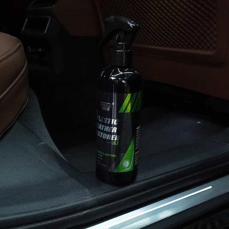 50/100/300ml Car Plastic Leather Restore Agent Car Interior Shiny Leather Restoration Renovator Car Care Wax Plastics Renovator