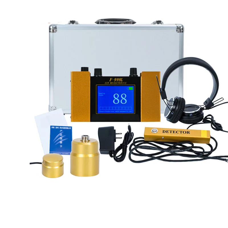 F999L High Precision Electronic Leakage Detector Water Pipe Scope Water Leak industrial Underground Pipeline Leakage Detector
