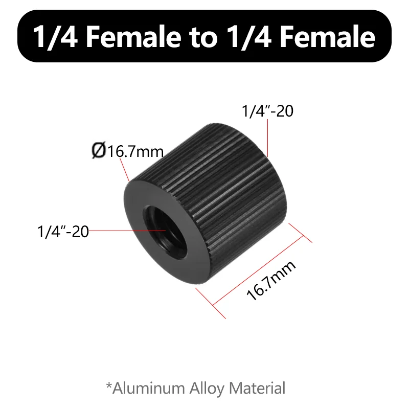 1/4" auf 3/8" Schraubenadapter Konverter Gewindezapfenhalterung für GoPro Action Kamera Stativ Einbeinstativ Blitzlicht Ständermontage – Detail 18
